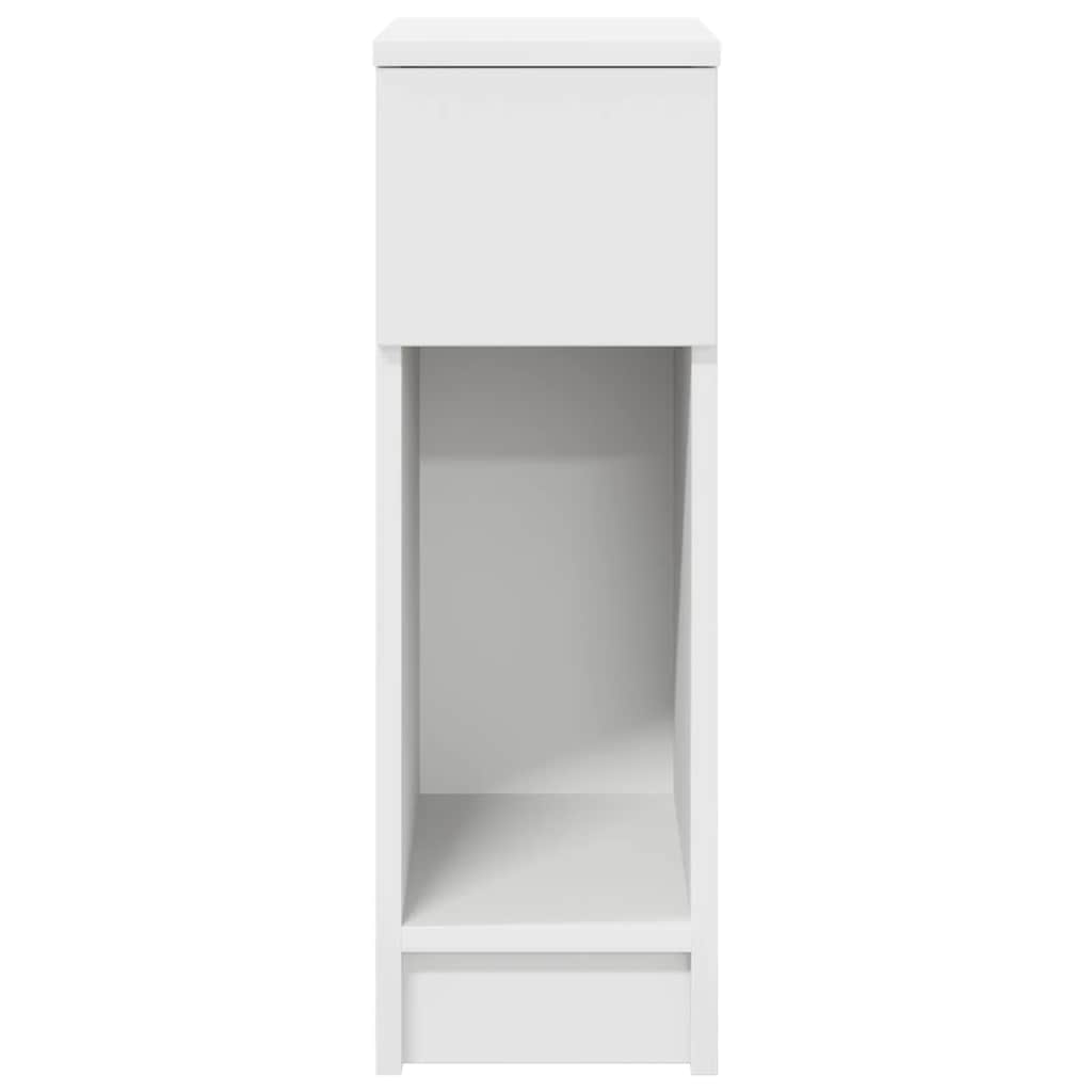 Noćni ormarići s ladicom 2 kom bijeli 20x36x60 cm