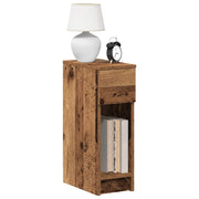 Noćni ormarići s ladicom 2 kom staro drvo 20x36x60 cm