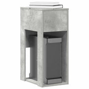 Tower stalak za računalo s ladicom boja betona 30x44x74 cm