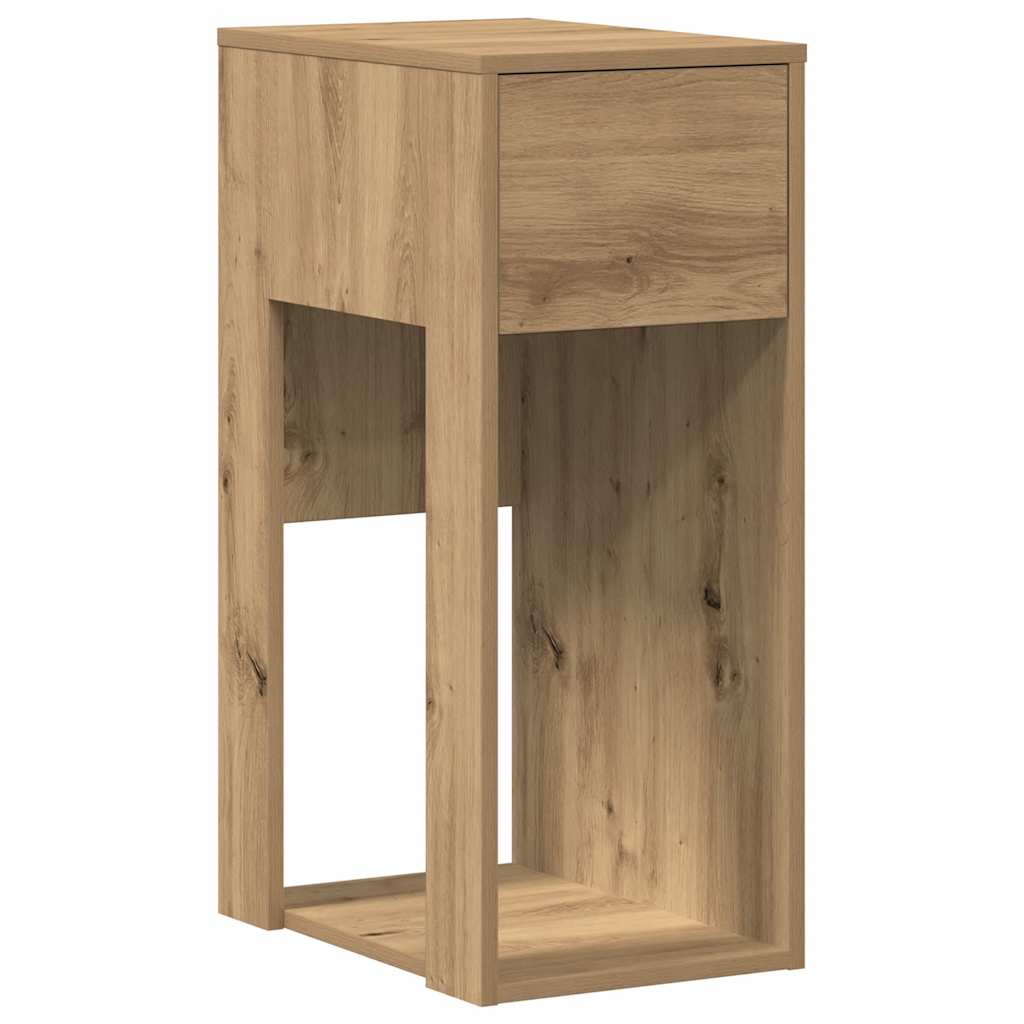 Tower stalak za računalo s ladicom boja hrasta 30x44x74 cm