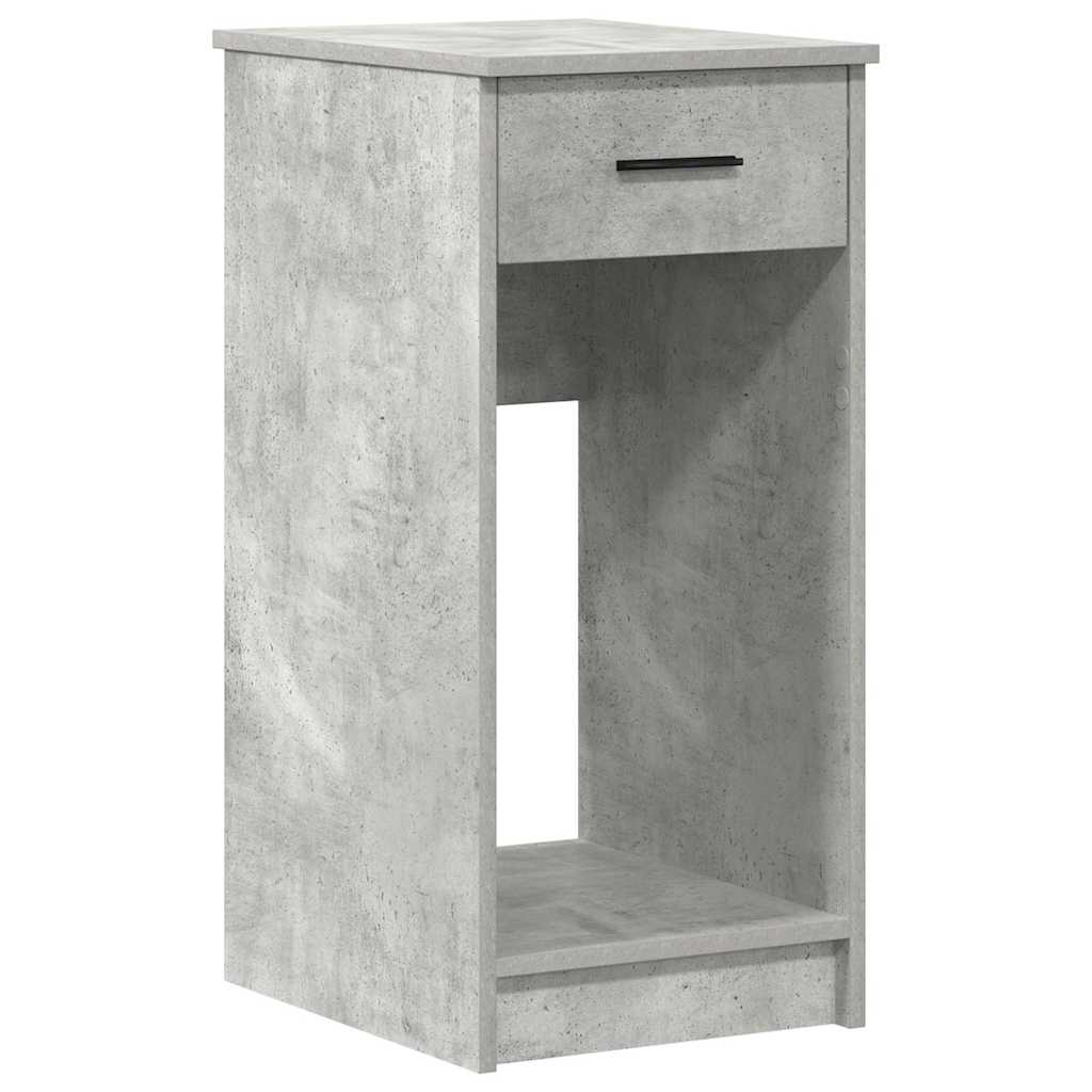 Tower stalak za računalo s ladicom boja betona 35x45x77 cm