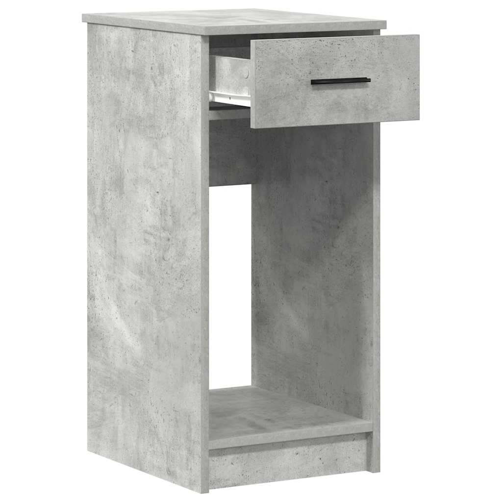 Tower stalak za računalo s ladicom boja betona 35x45x77 cm