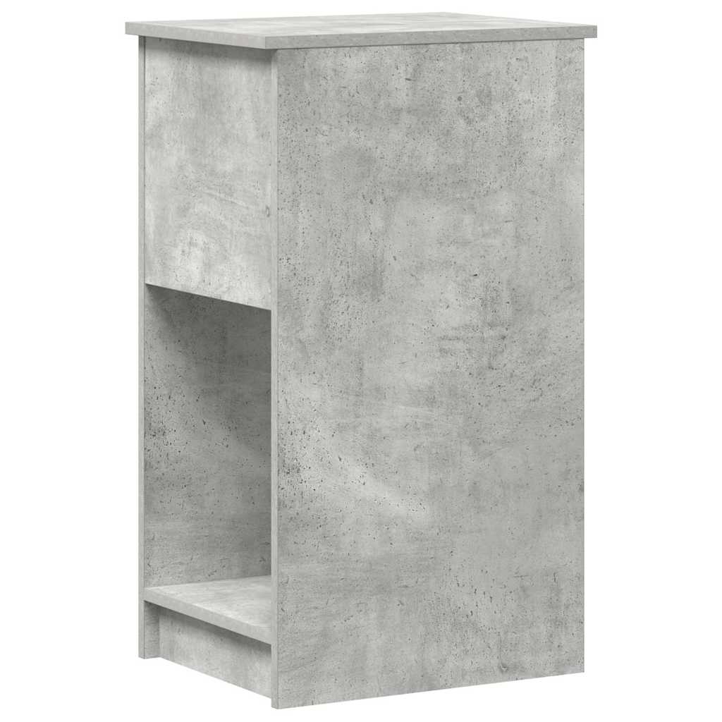 Tower stalak za računalo s ladicom boja betona 35x45x77 cm