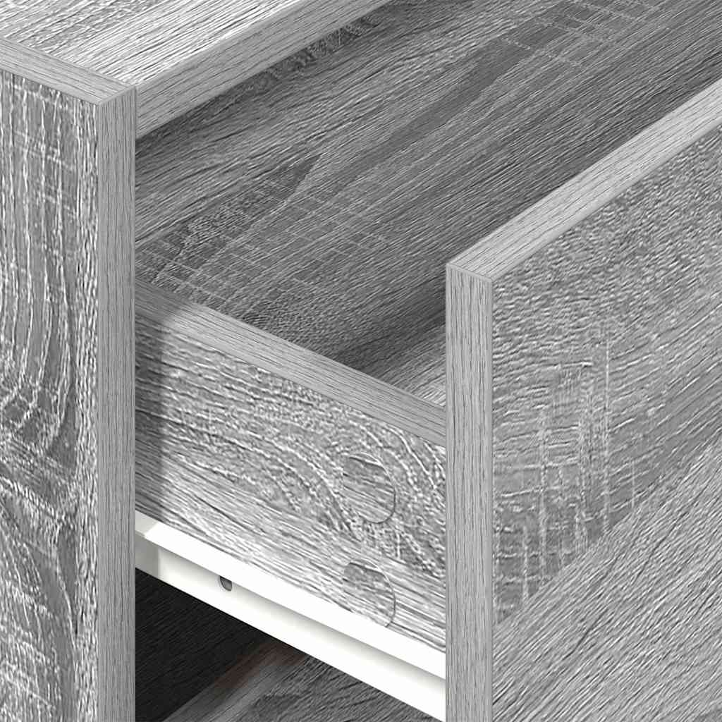Ormarić s 2 ladice boja hrast 60x31x40 cm konstruirano drvo