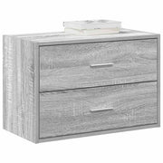 Ormarić s 2 ladice boja hrast 60x31x40 cm konstruirano drvo
