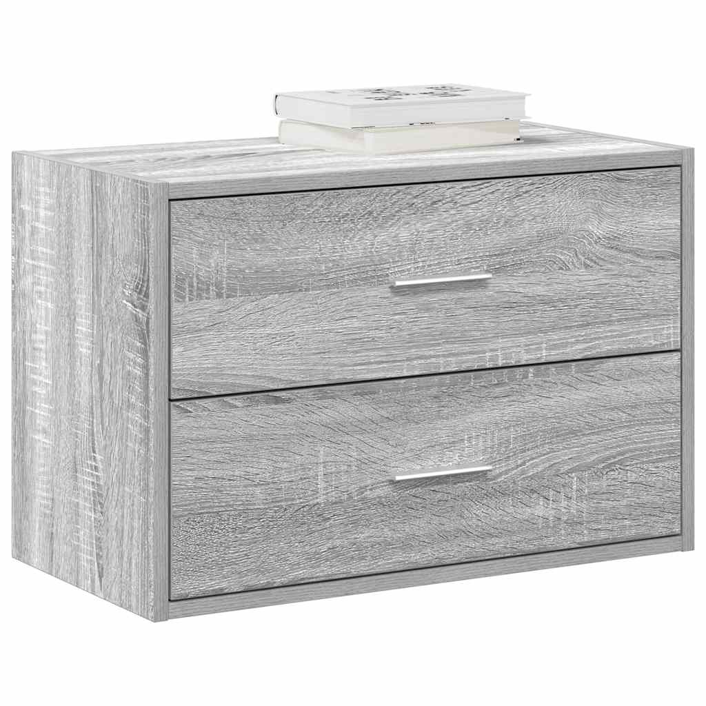 Ormarić s 2 ladice boja hrast 60x31x40 cm konstruirano drvo