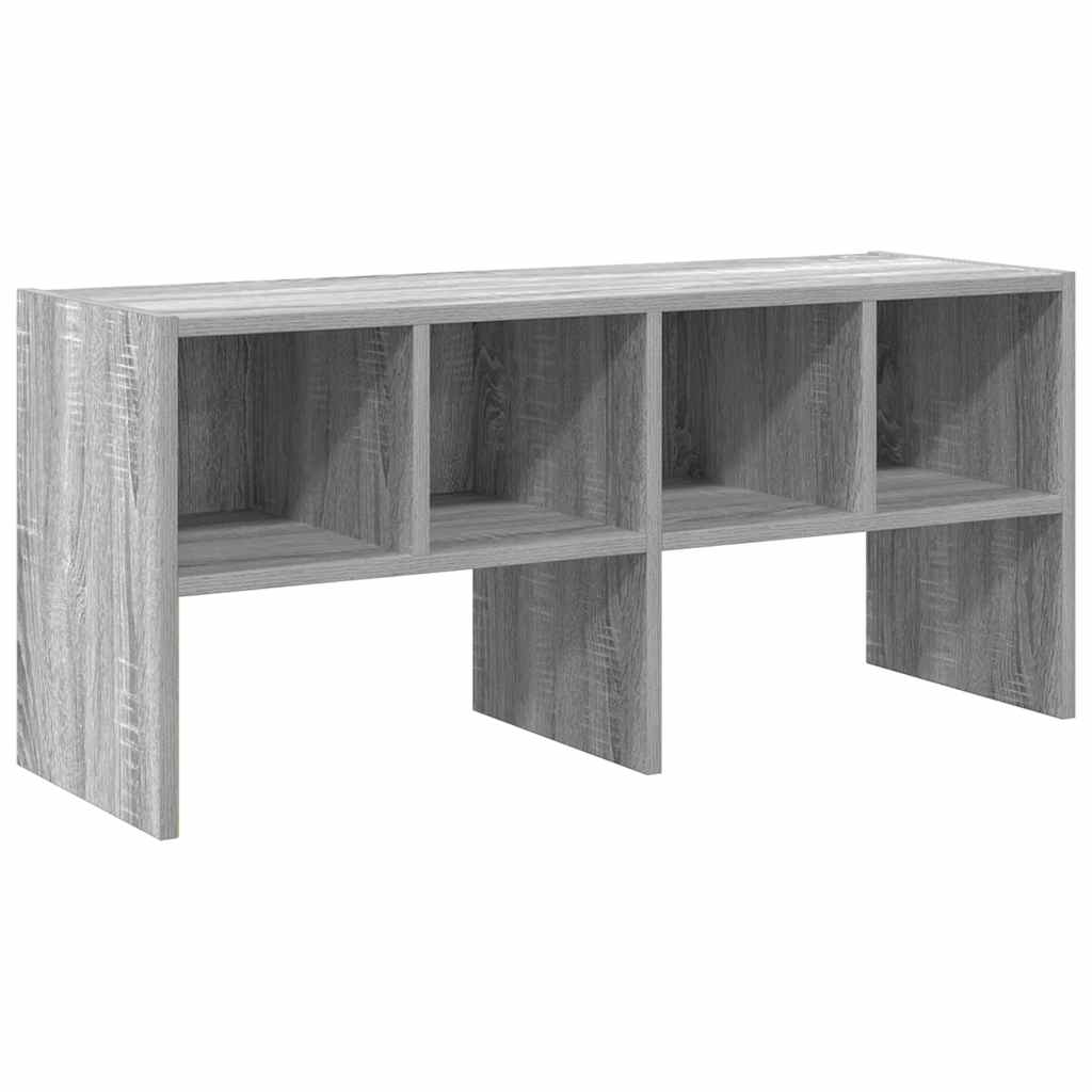 Stalak za cipele koji se može slagati sivi Sonoma 89,5x30x40 cm