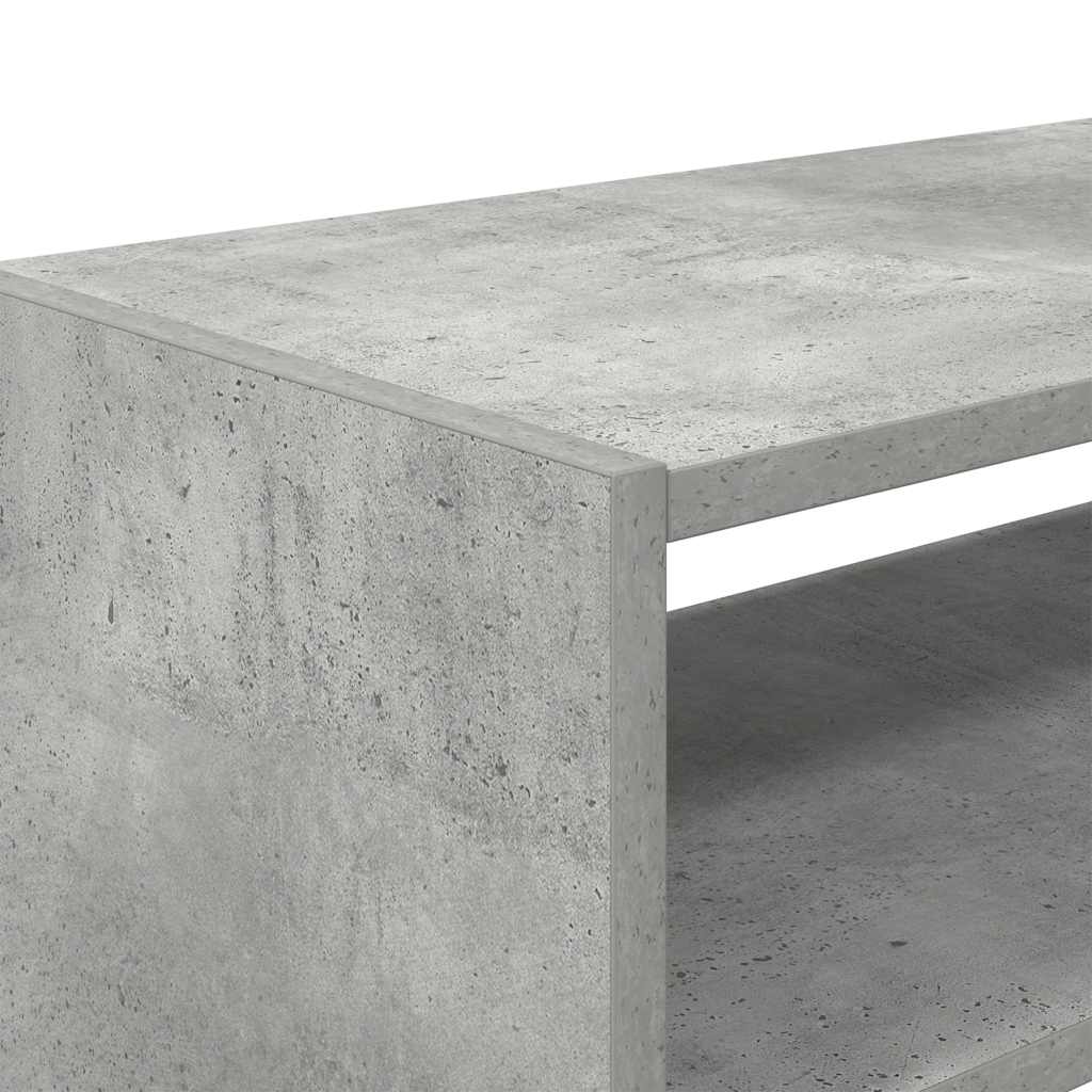 Stalak za cipele koji se može složiti beton sivi 60x30x30,5 cm