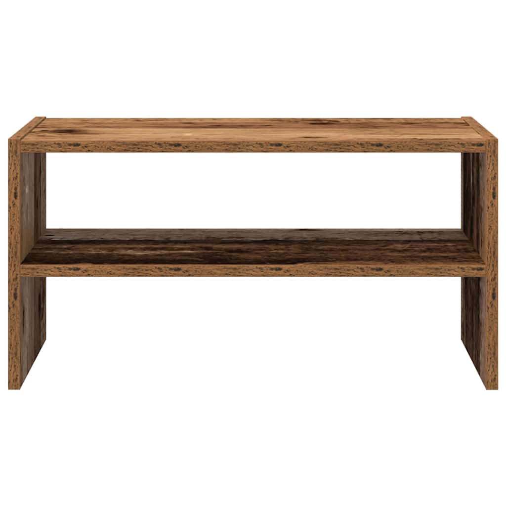 Stalak za cipele koji se može složiti staro drvo 60x30x30,5 cm