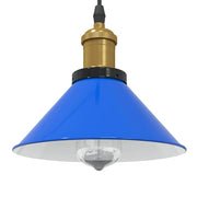 Visilica podesiva po visini E27 sjaj tamnoplava Ø 22 cm metal
