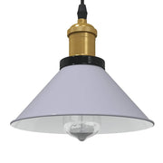 Visilica podesiva po visini E27 sjajno siva Ø 22 cm metal