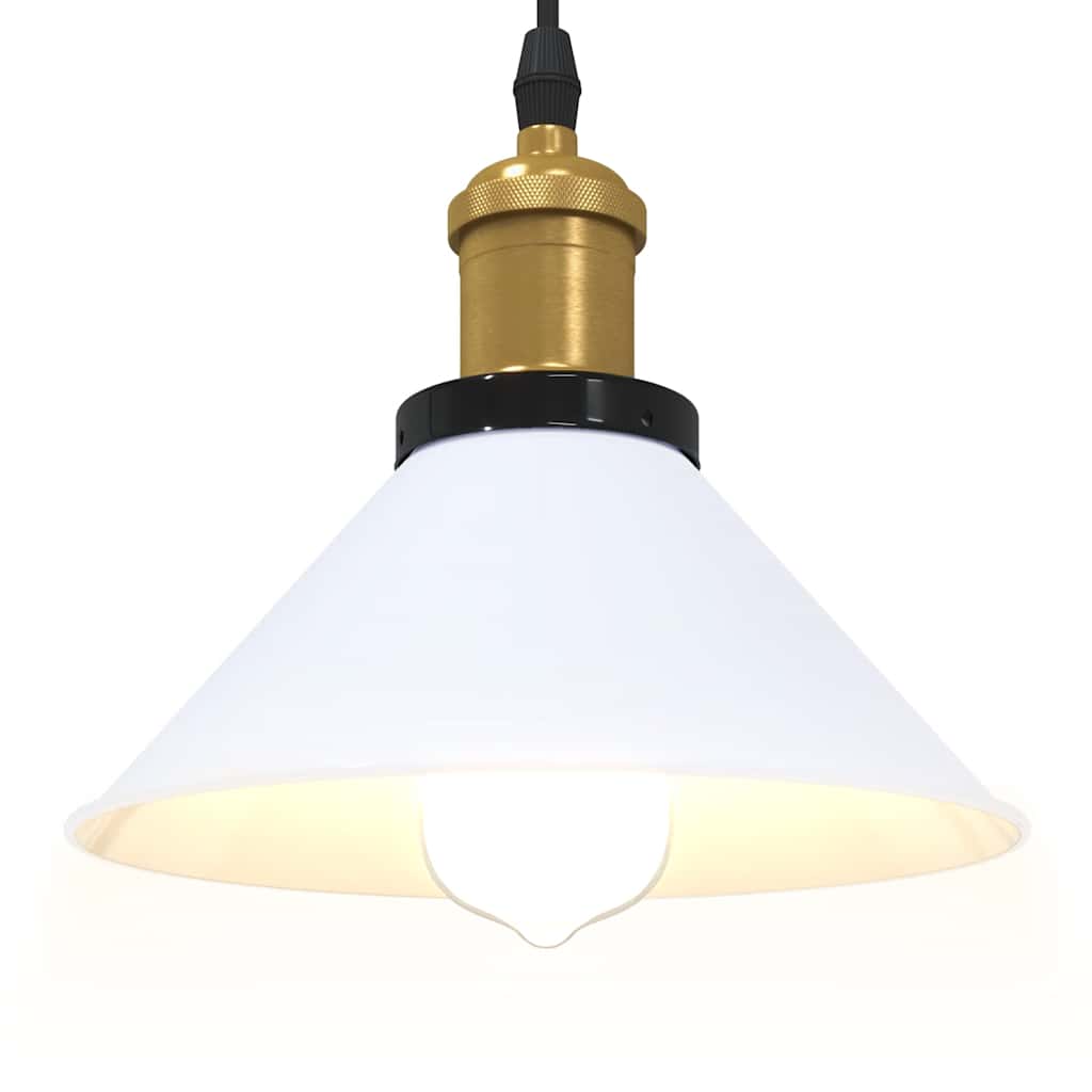 Visilica podesiva po visini E27 sjajno bijela Ø 22 cm metal