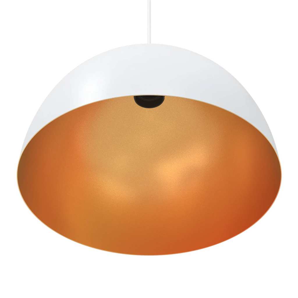 Viseće svjetiljke 2 kom podesive visine E27 bijela Ø 30cm metal