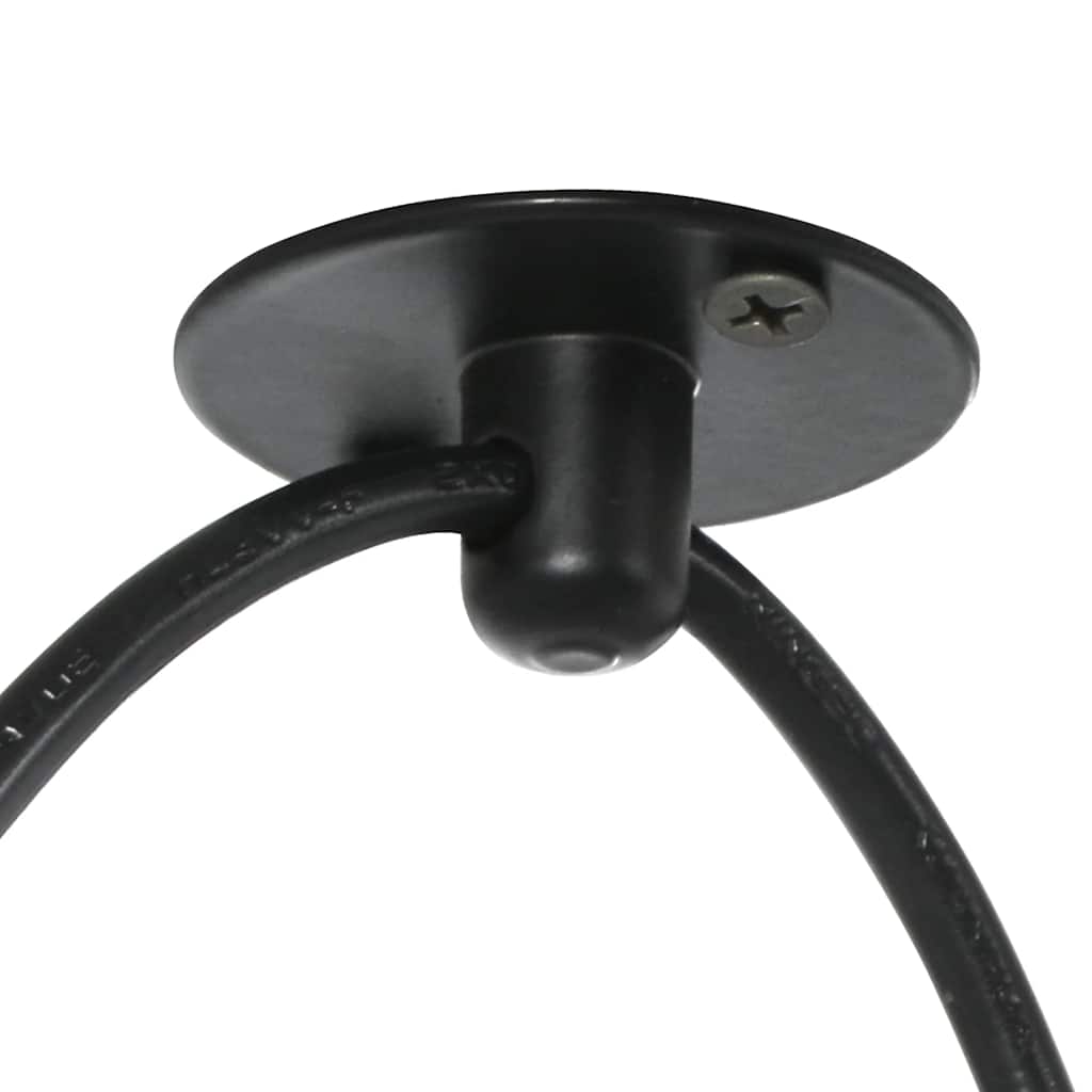 Visilica s 5 grla E27 crni metal