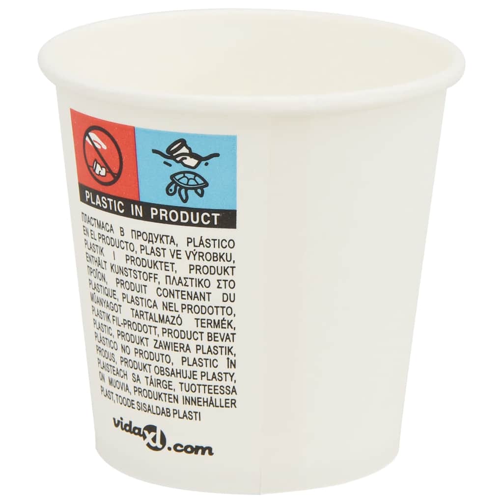 papirnate šalice za kavu 1000 kom 4 oz 100 ml bijele