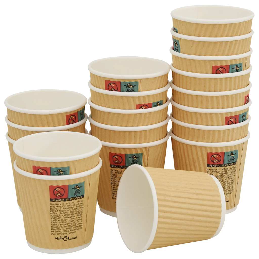 papirnate šalice za kavu 1000 kom 4 oz 100 ml smeđe