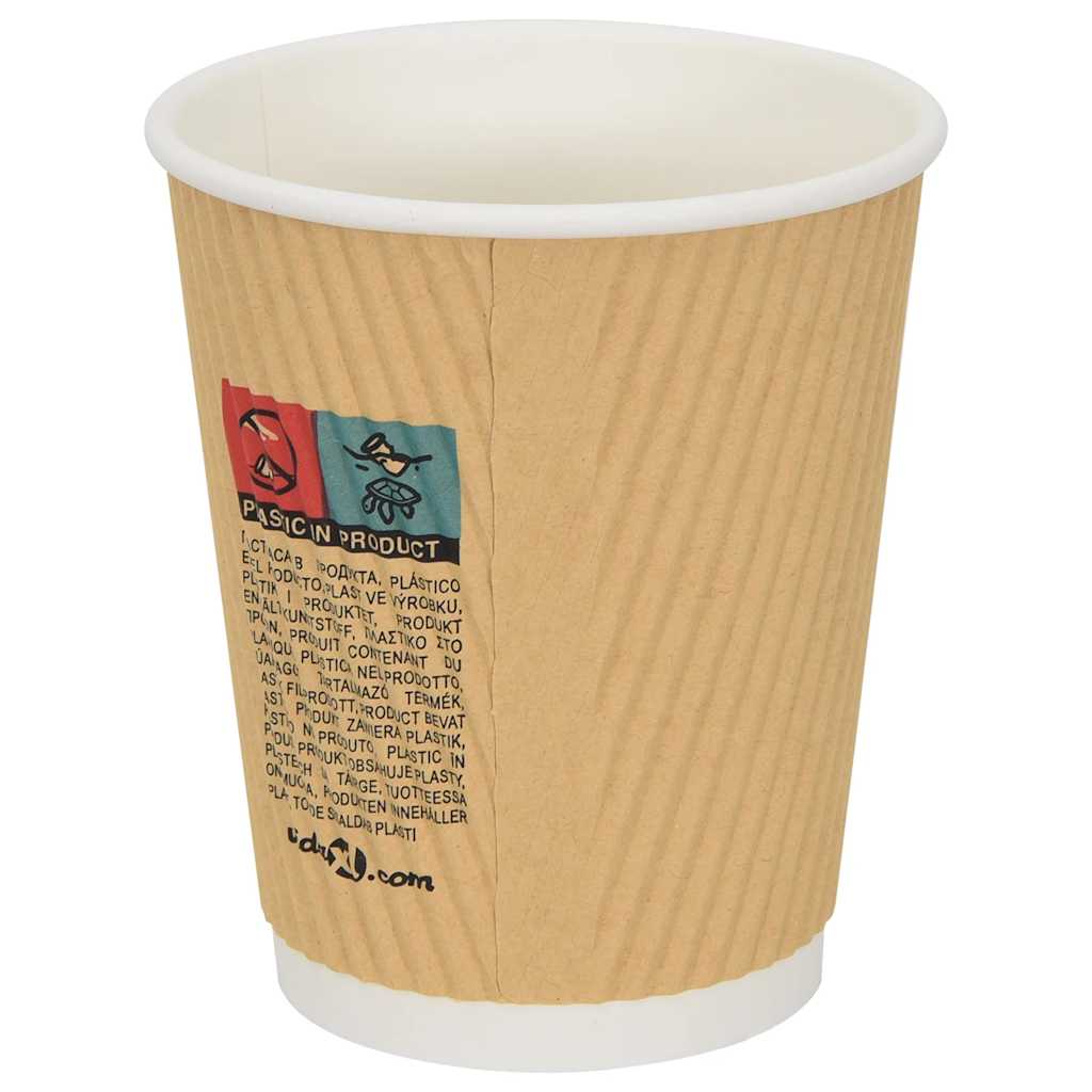 papirnate šalice za kavu 500 kom 8 oz 200 ml smeđe