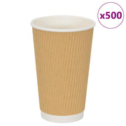 papirnate šalice za kavu 500 kom 16 oz 400 ml smeđe