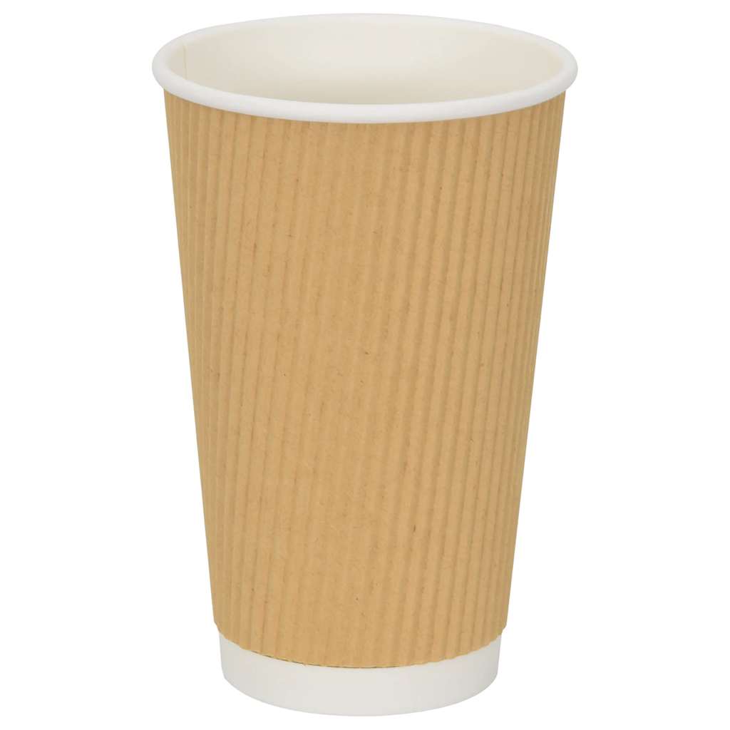 papirnate šalice za kavu 500 kom 16 oz 400 ml smeđe