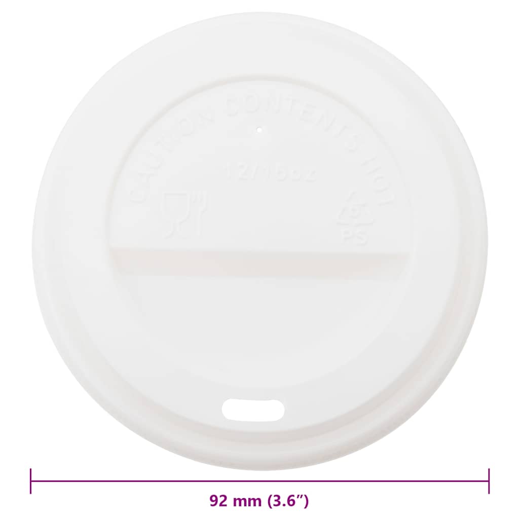 Papirnati poklopci za šalice za kavu Ø90 mm 12oz i 16oz 1000kom