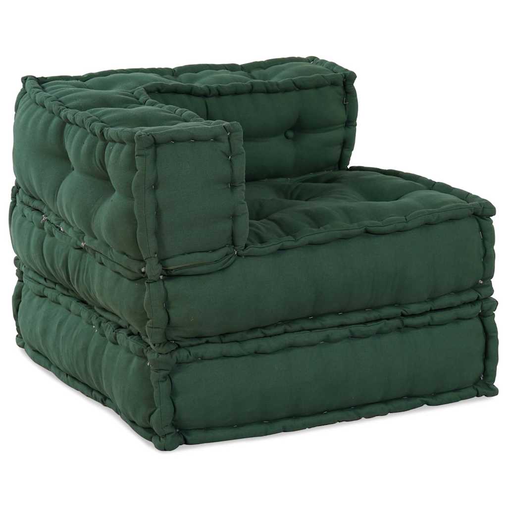 Modularna sofa zelena 70x70x54 tkanina