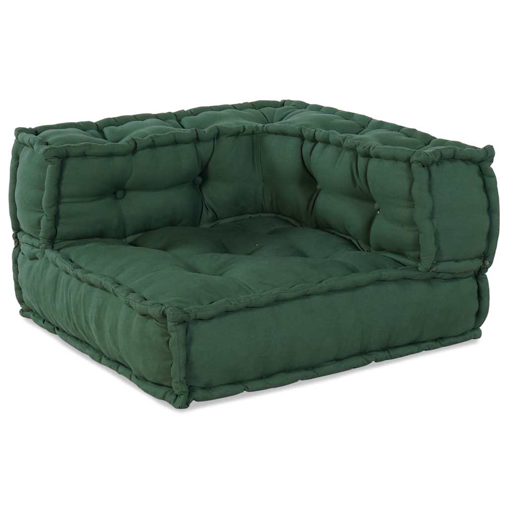 Modularna sofa zelena 70x70x54 tkanina