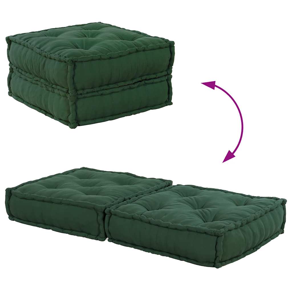Modularna sofa zelena 70x70x36 tkanina