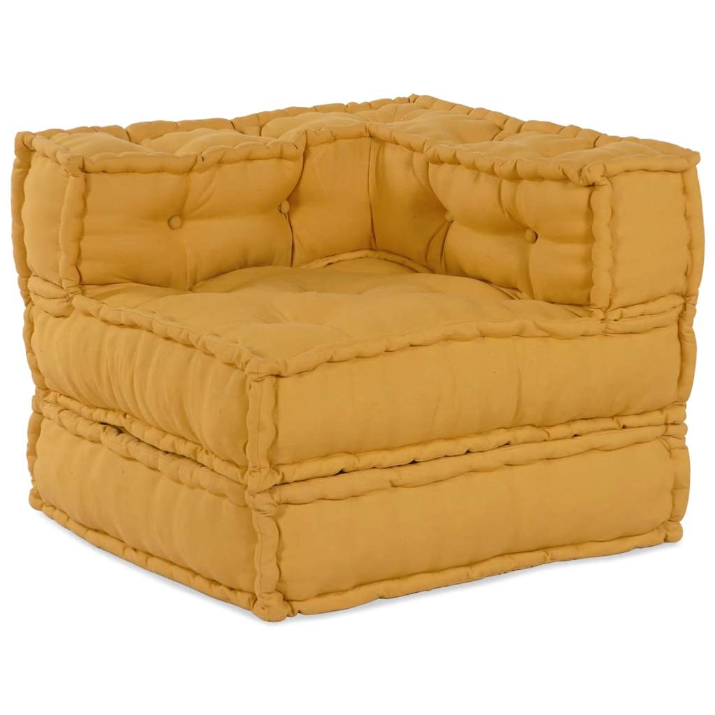Modularna sofa žuta 70x70x54 tkanina