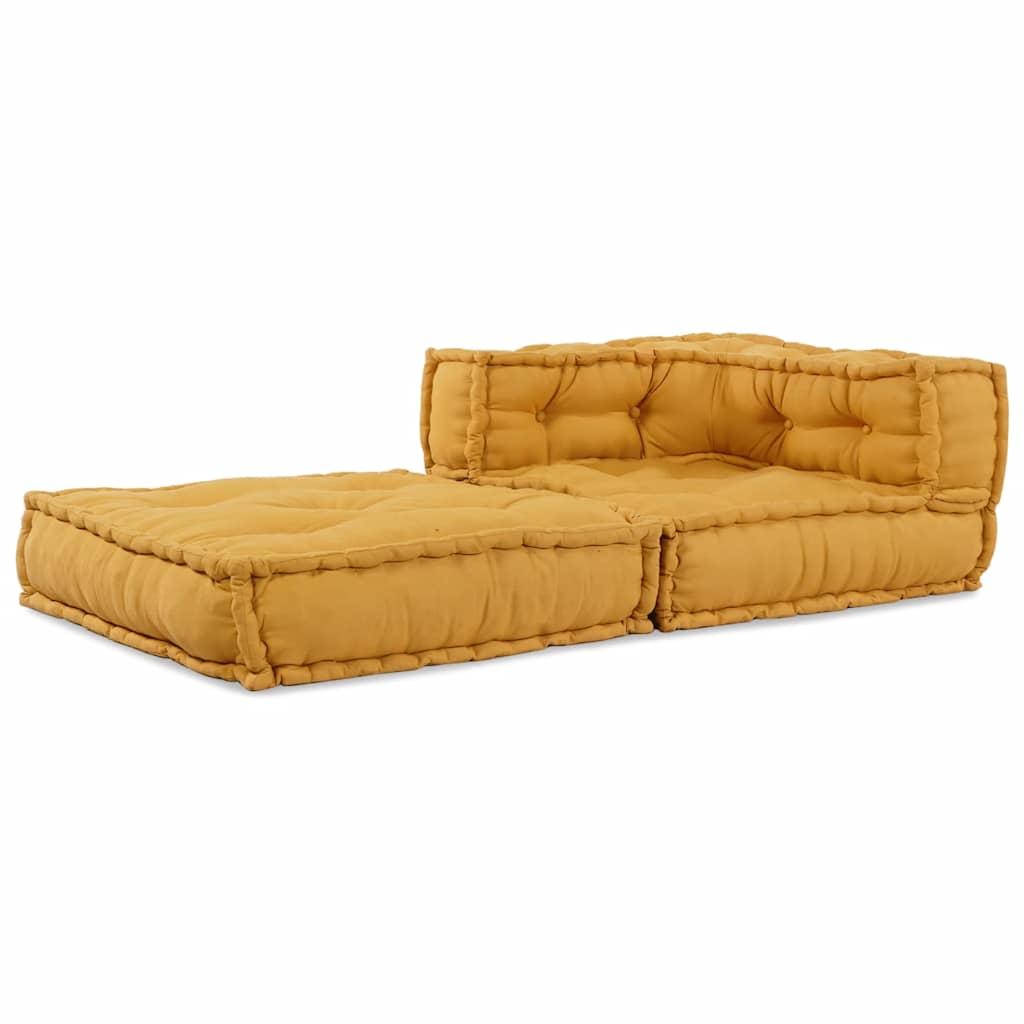 Modularna sofa žuta 70x70x54 tkanina