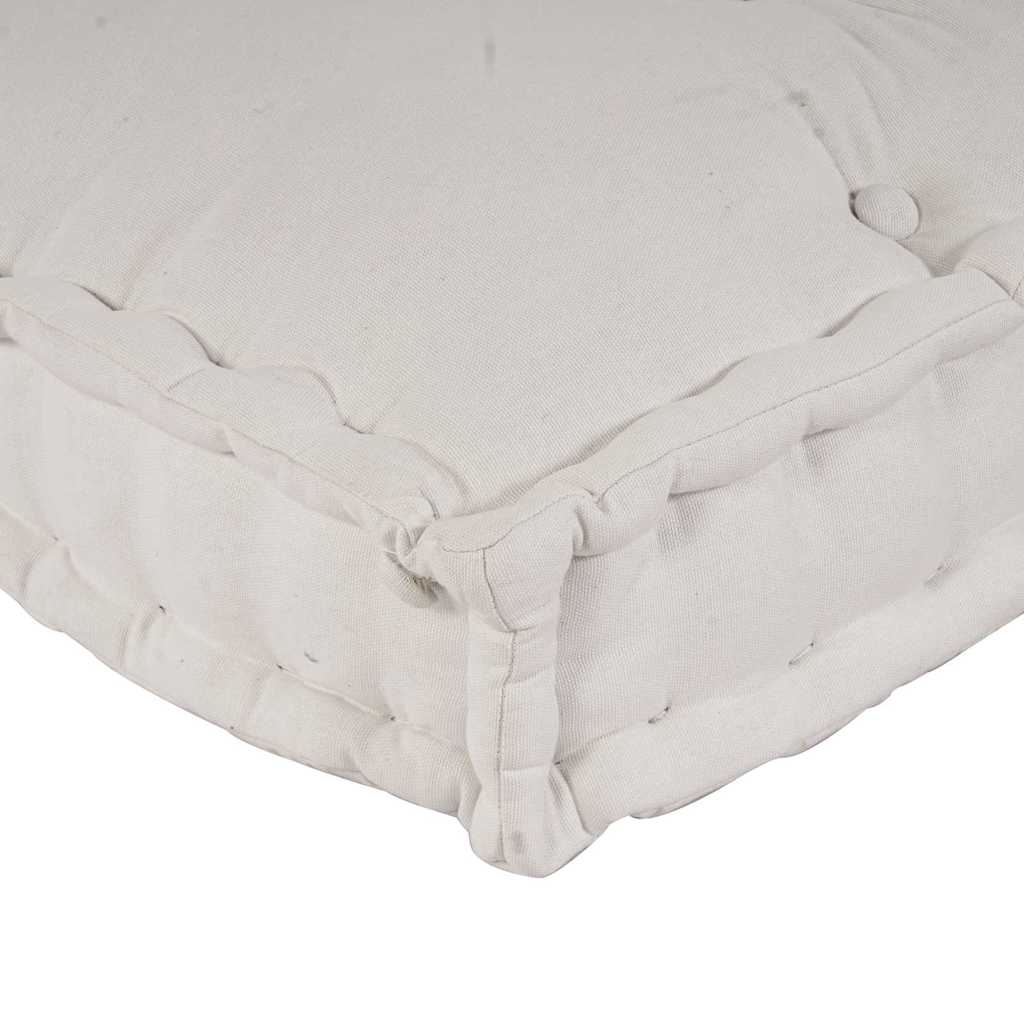 Jastučić za paletni kauč 3 pcs Krem 120 x 80 x 34 cm Tkanina