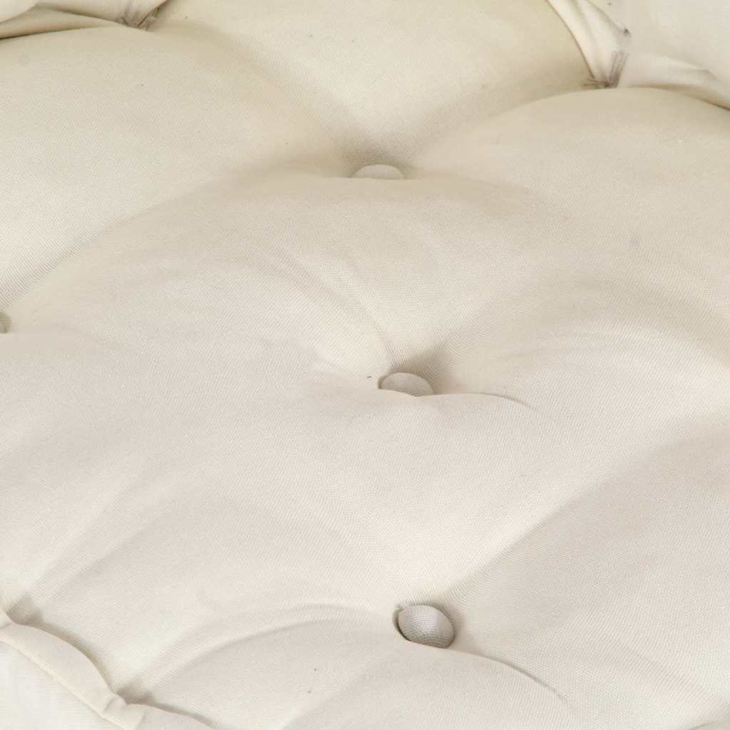 Jastučić za paletni kauč 2 pcs Krem 120 x 80 x 38 cm Tkanina