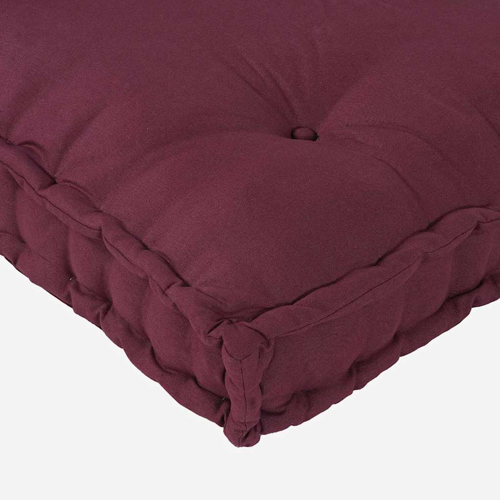 Jastučić za paletni kauč 2 pcs Bordo 120 x 80 x 38 cm Tkanina
