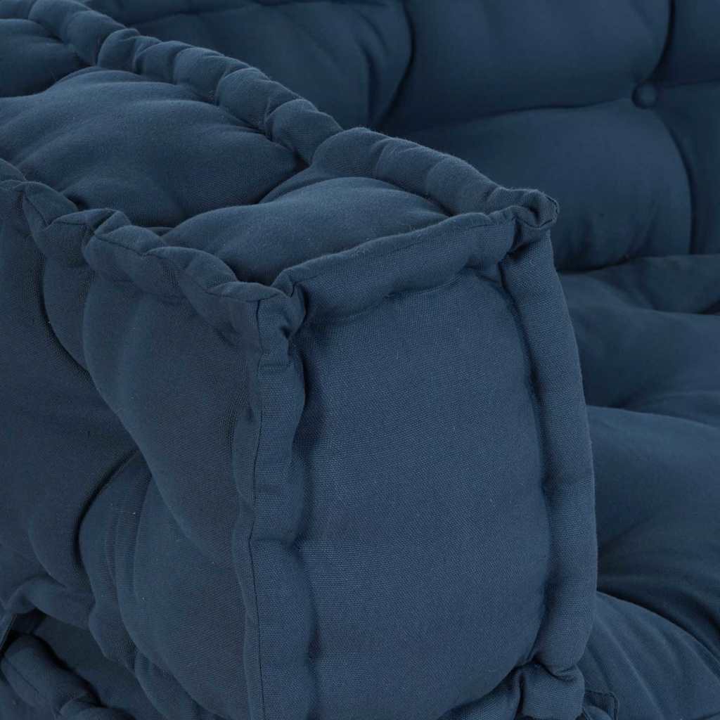 Jastučić za paletni kauč 3 pcs Indigo 120 x 80 x 38 cm Tkanina