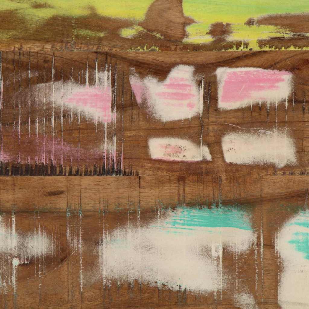 Konzolna stolica 120 x 33 x 75 cm Čvrsto drvo iz reciklaže