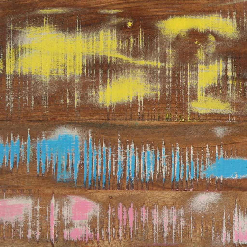 Ormar za cipele Šareni 56 x 35 x 70 cm Čvrsto drvo iz reciklaže