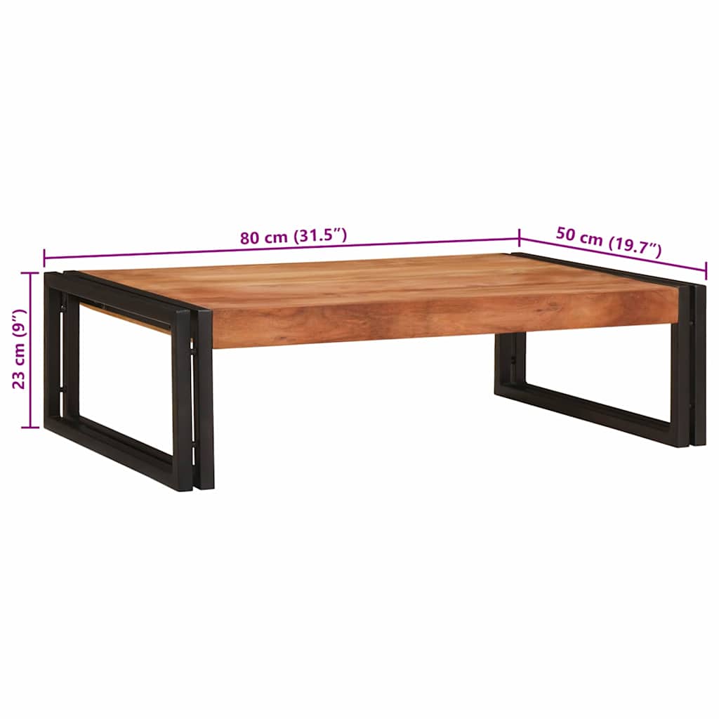 Polica za kupaonicu Smeđa 80 x 50 x 23 cm Čvrsto drvo akacije
