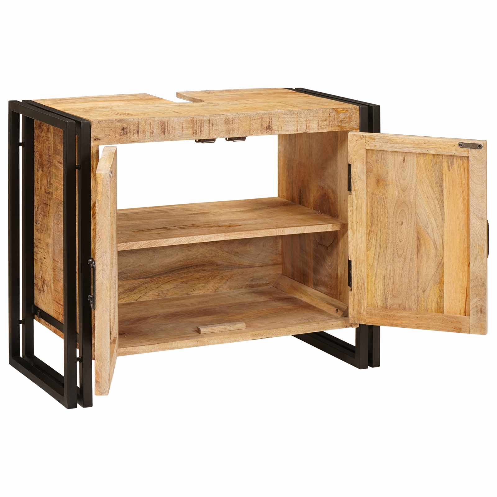 Ormarić za umivaonik Smeđa 71 x 33 x 58 cm Čvrsto drvo manga