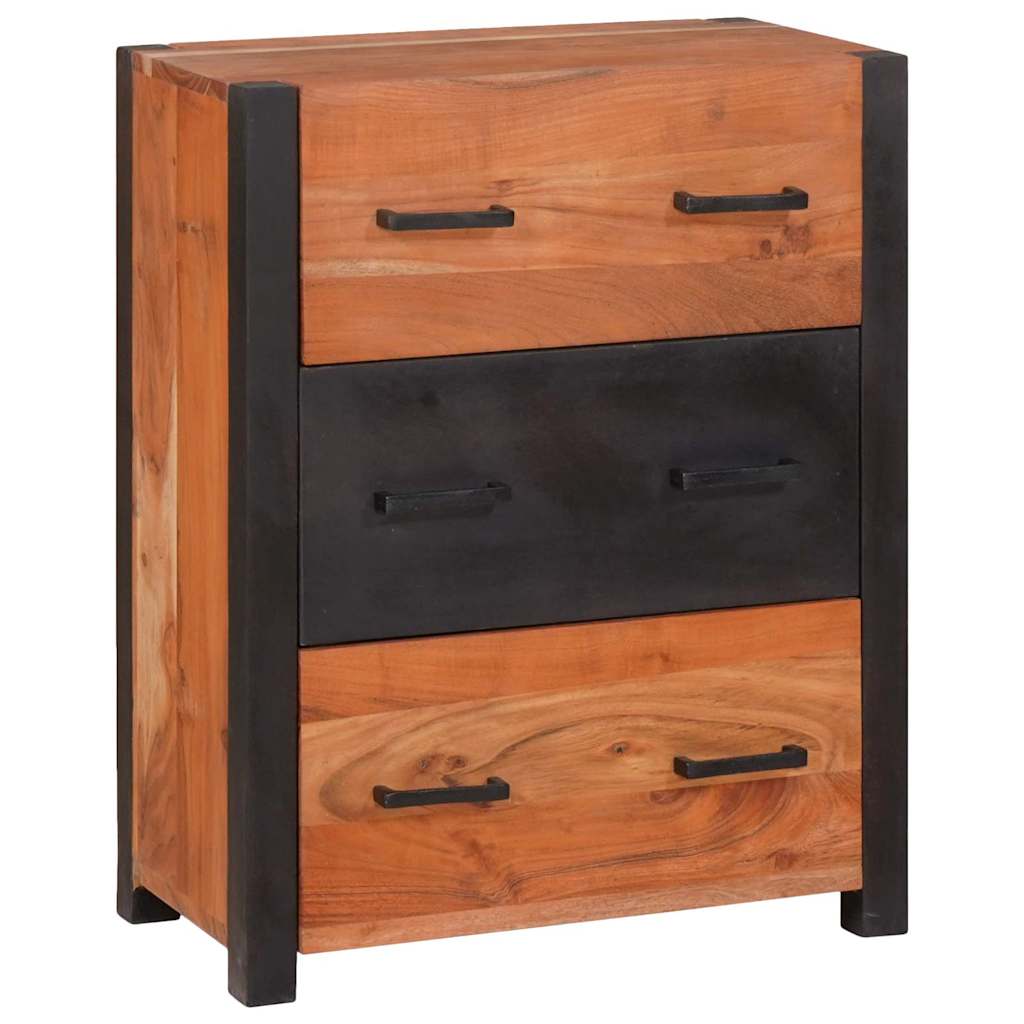 Kreveta s ladicama Smeđa 55 x 30 x 75 cm Čvrsto drvo akacije