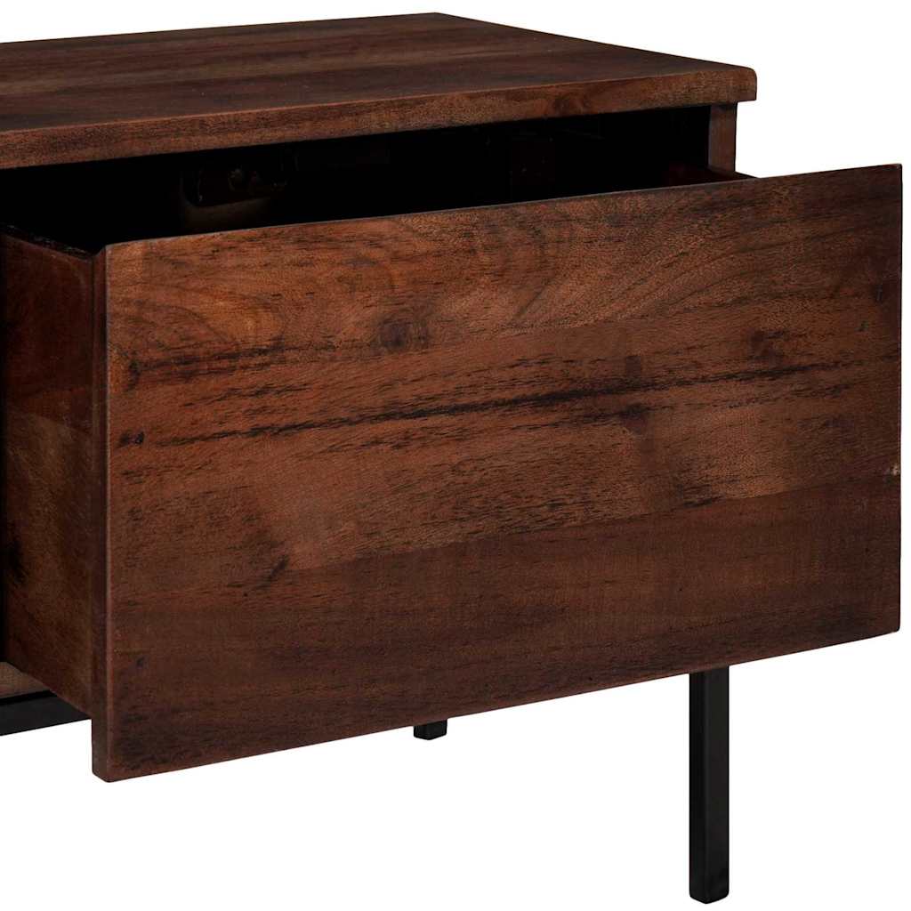 TV ormar boja meda 110 x 30 x 36 cm Masivno bagremovo drvo
