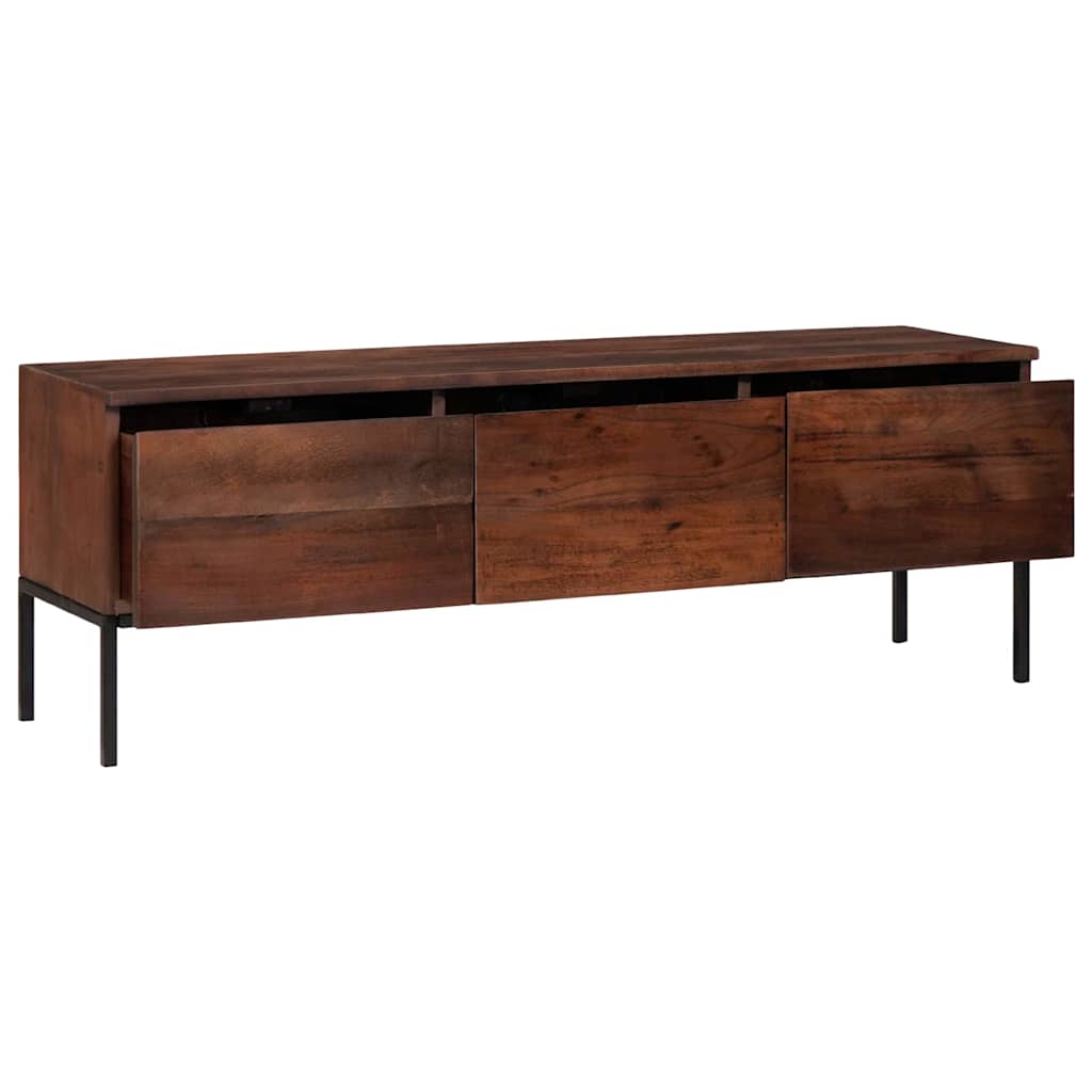 TV ormar boja meda 110 x 30 x 36 cm Masivno bagremovo drvo