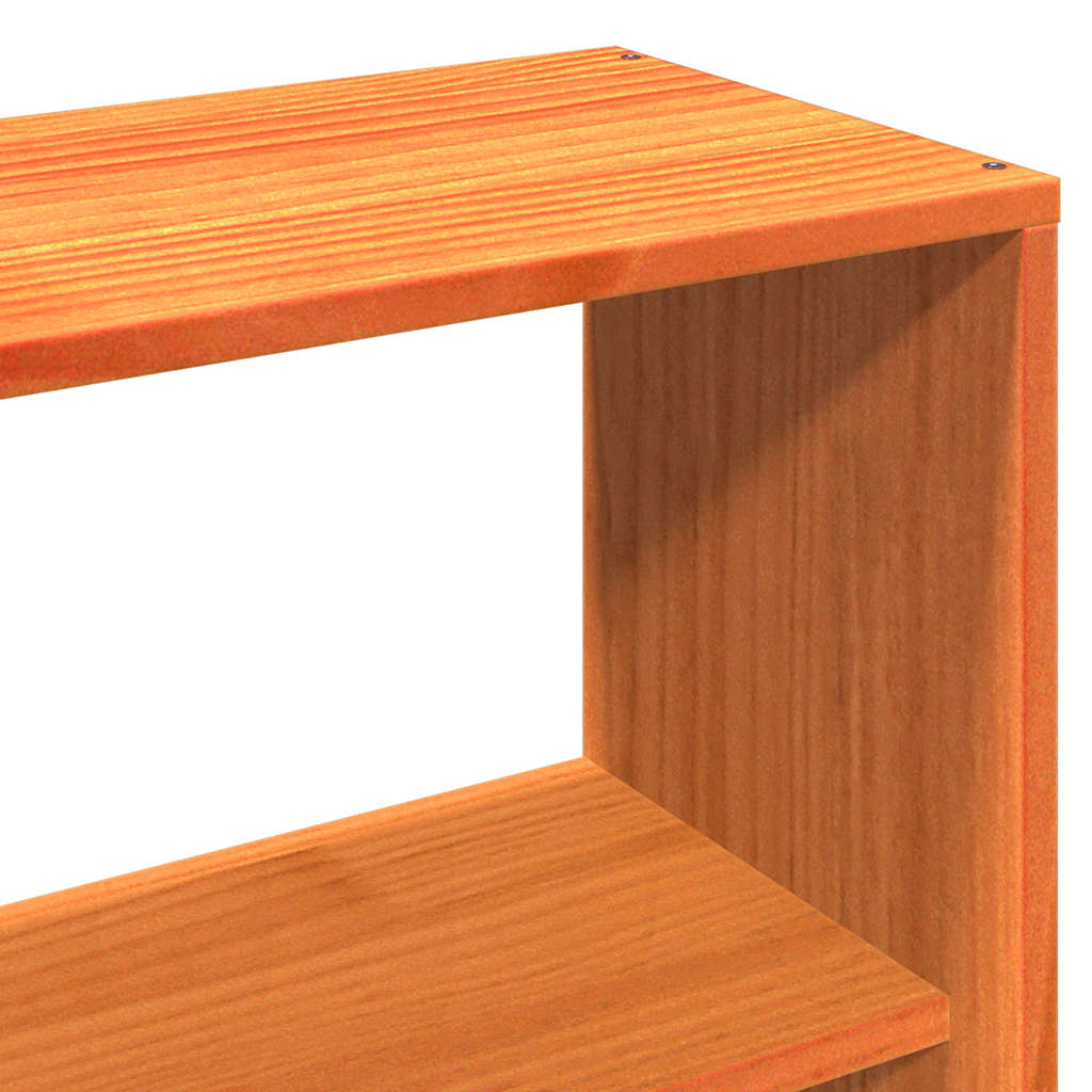 Okvir kreveta bez madraca voštano smeđi 140x190 cm od borovine