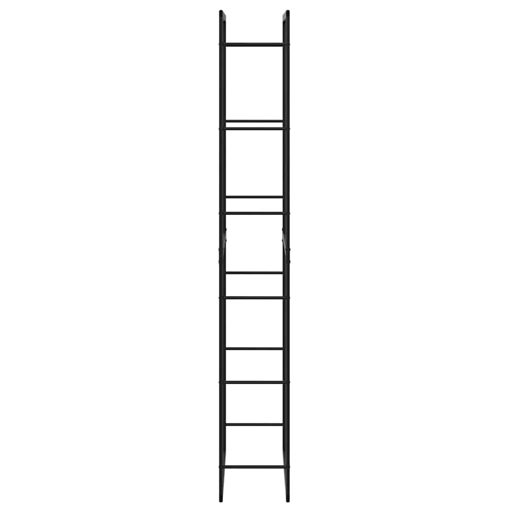 Stalak za drva crni 50x30x209 cm čelik