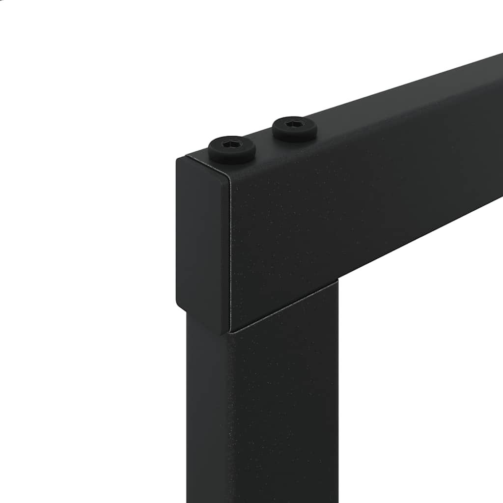 Stalak za drva crni 50x30x209 cm čelik