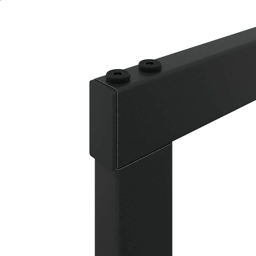 Stalak za drva crni 100x30x209 cm čelik