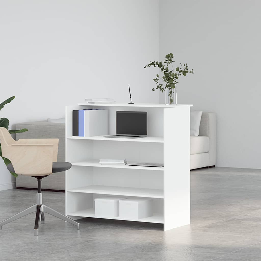 Recepcijski stol Bijeli 100x50x103,5 cm Inženirsko drvo