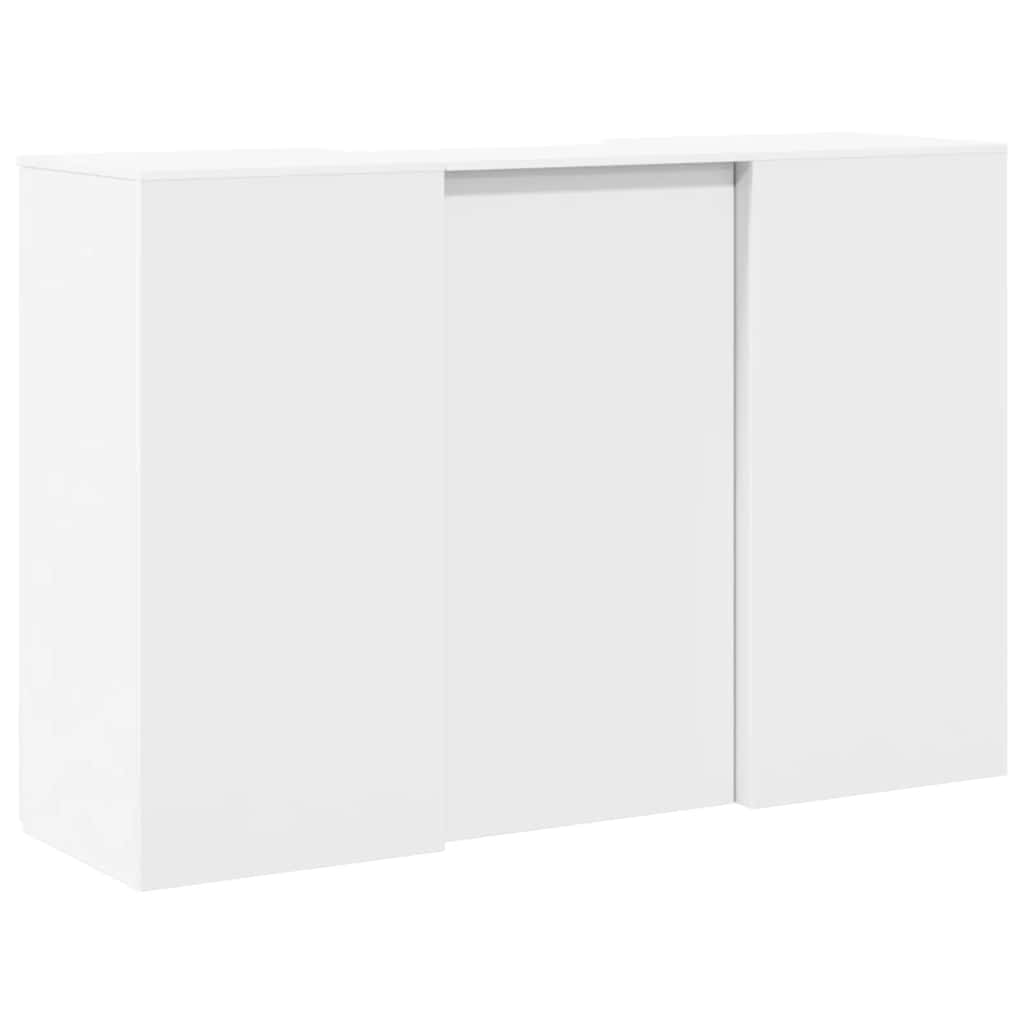 Recepcijski stol bijeli 155x50x103,5 cm od konstruiranog drva
