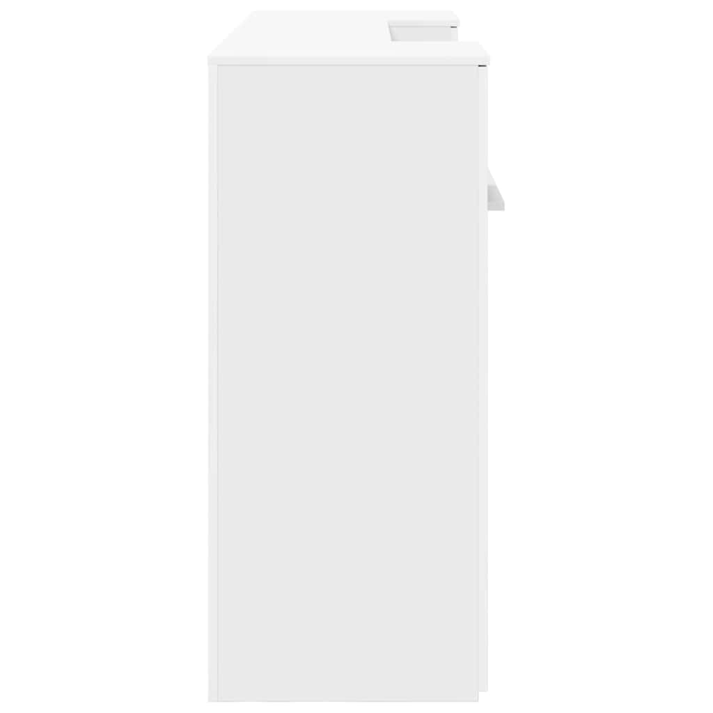 Recepcijski stol bijeli 200x50x103,5 cm od konstruiranog drva