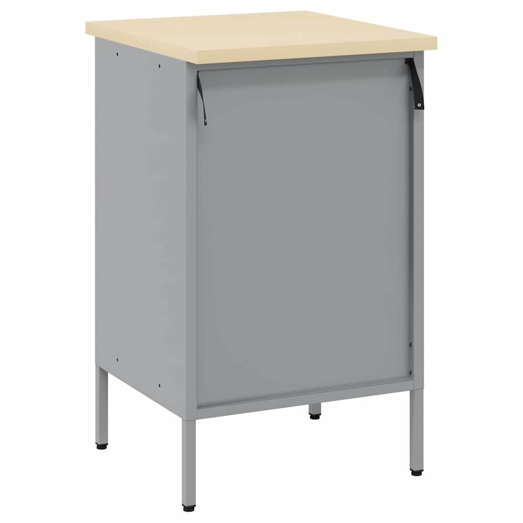 Radni stol Crna i Siva 50 x 55 x 85 cm Inženjerska drva i čelik
