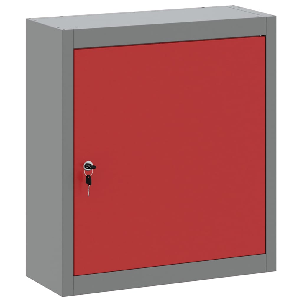 Ormar za alate s policom Crvena i siva 50 x 20 x 55 cm