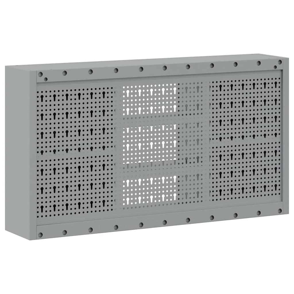 Ormar za alate s policom Crna i Siva 100 x 20 x 55 cm